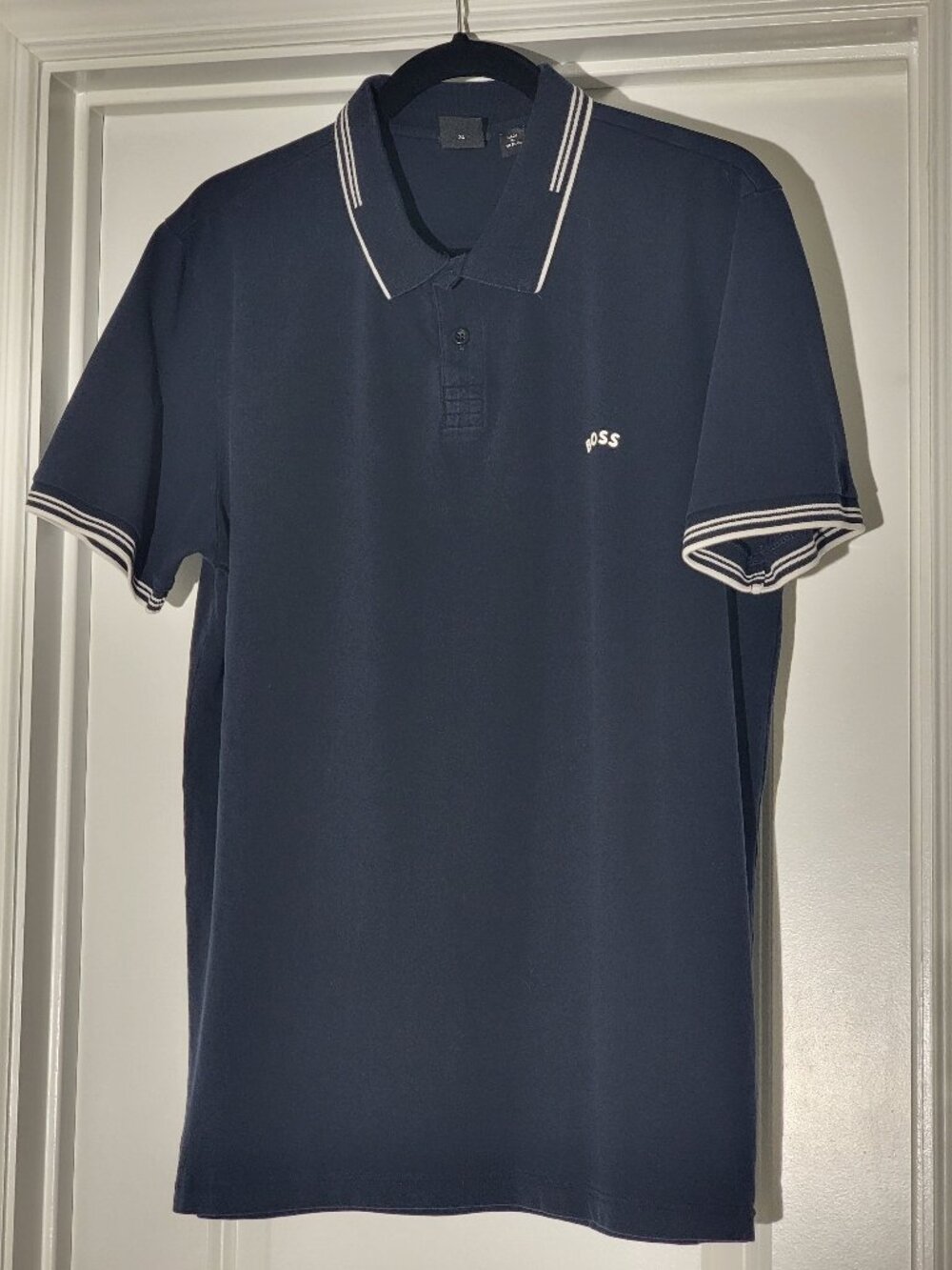 🖤HUGO BOSS Men's Slim-Fit Stretch Cotton Piqué Polo Shirt – XL 💕🔥